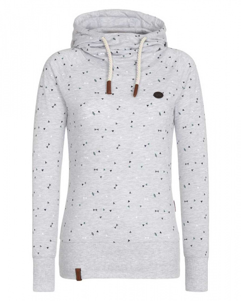 Толстовка легкая женская с капюшоном Naketano Nudelholz (Grey S )