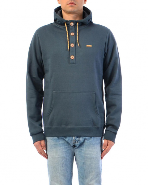 Толстовка мужская с капюшоном Iriedaily Hipster Hoody Sky (Steel Blue, L)