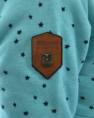 Толстовка женская длинная с капюшоном Naketano Oh diese Neuaufnahme II (Fresh Blue Mel S)