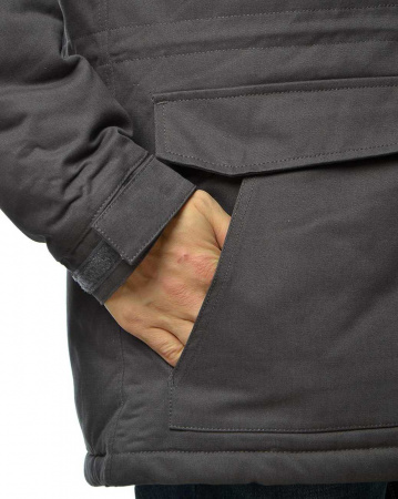 Парка зимняя Iriedaily Goerlitzer Parka (M серый шалфей)