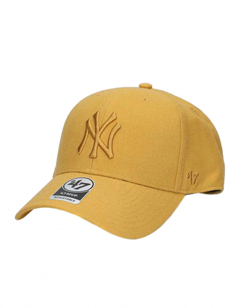 Бейсболка классическая с изогнутым козырьком '47 Brand MVP New York Yankees MVPSP17WBP (OS горчичный)