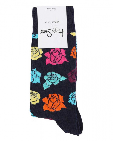 Носки женские Happy Socks Flower Sock (41-46 синий)