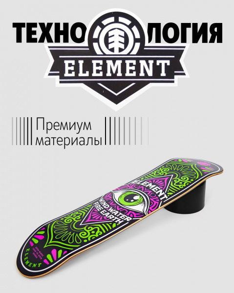 Дека Element Canada 8.25 с покрытием 3 (2 зеленый розовый 8.25)