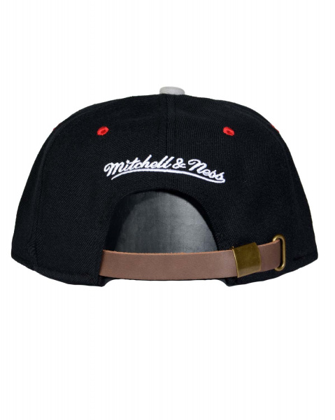 Бейсболка прямая Mitchell and Ness GREY CORD VISOR ST (Detroit Red Wings Black)