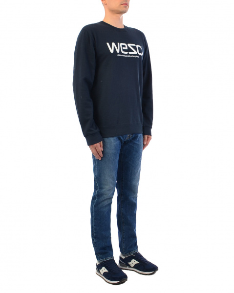 Толстовка Wesc Wesc Crewneck Sweatshirt (M темно-синий)