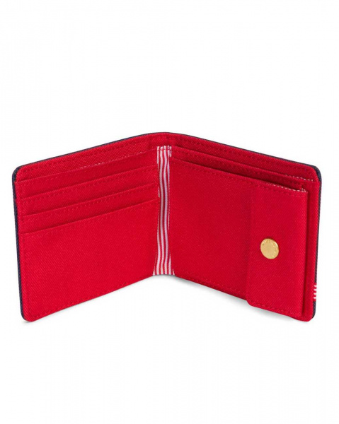 Кошелек Herschel Roy + Coin RFID (Navy/Red OS)