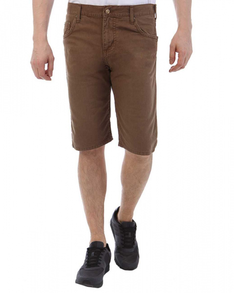 Шорты Carhartt WIP Slim Bermuda Alabama Cotton 8.5 Oz (31 темно-коричневый)
