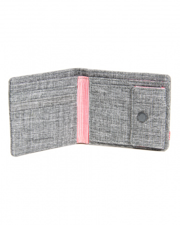 Кошелек Herschel Roy + Coin RFID (Raven Crosshatch/BLACK/DARK SHADOW OS)