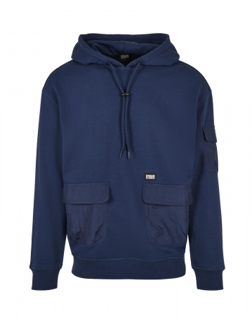 Толстовка мужская с капюшоном Urban Classics 80's Hoody TB4135 (XXL темно-синий)