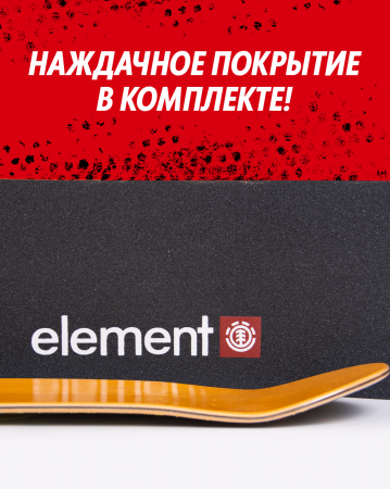 Дека Element Canada 8.25 с покрытием 5 (15 красный оранжевый 8.25)