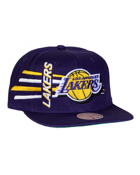 Бейсболка с прямым козырьком Mitchell and Ness HSSSH21230 RETRO BOLT (Los Angeles Lakers Purple)
