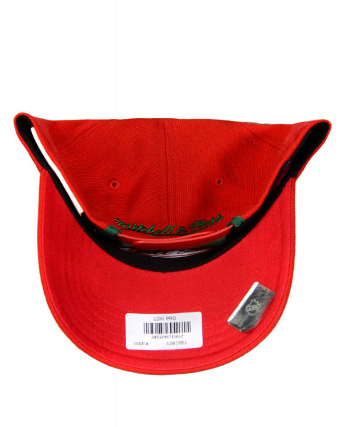 Бейсболка прямая Mitchell and Ness EU281 CARBON FIBRE SNAPBACK (Chicago Blackhawks Red)