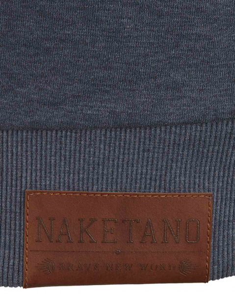 Толстовка мужская свитшот Naketano Until The Pain Starts (L синий)