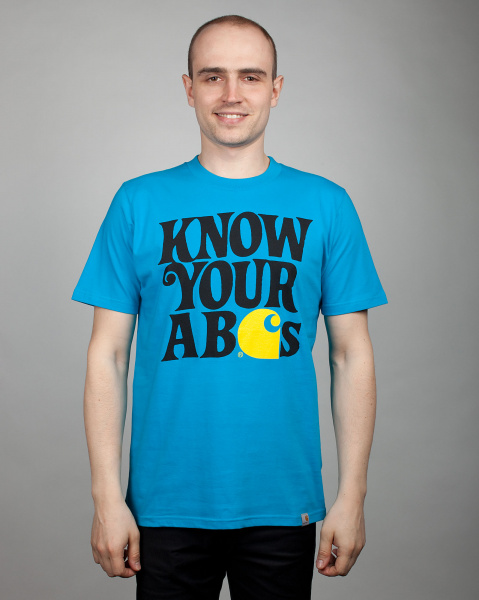 Футболка Carhartt S/S Abcs (M бирюзовый)