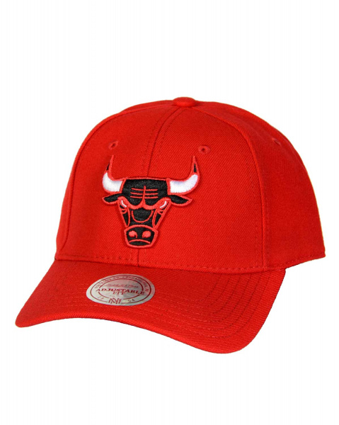 Бейсболка с изогнутым козырьком Mitchell and Ness EU246 LOW PRO SNAPBACK (Chicago Bulls Red)