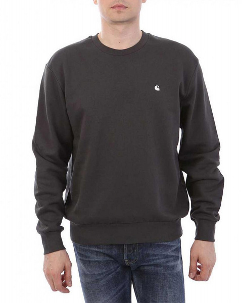 Толстовка свитшот Carhartt Madison Sweatshirt (S темно-серый)