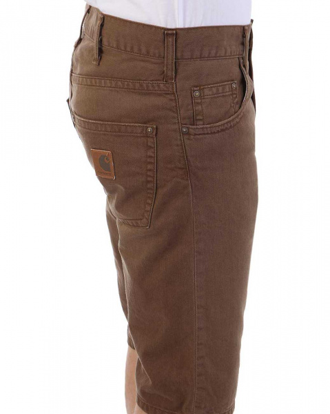 Шорты Carhartt WIP Slim Bermuda Alabama Cotton 8.5 Oz (31 темно-коричневый)