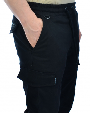 Джоггеры мужские на флисе Cool Penguin JMTL 1713W (Black M черный)