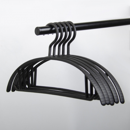 Вешалки АЛИ ЧАЙНА, Полукруглые, 5 шт. 19*40 50гр (SY093 BLACK, 19*40)