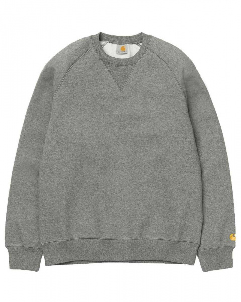 Толстовка свитшот Carhartt Chase Sweatshirt (M темно-серый)