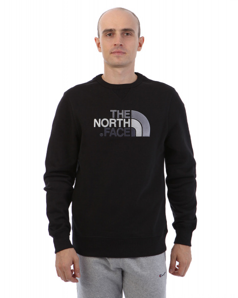 Толстовка мужская свитшот хлопок The North Face Drew Peak (L черный)