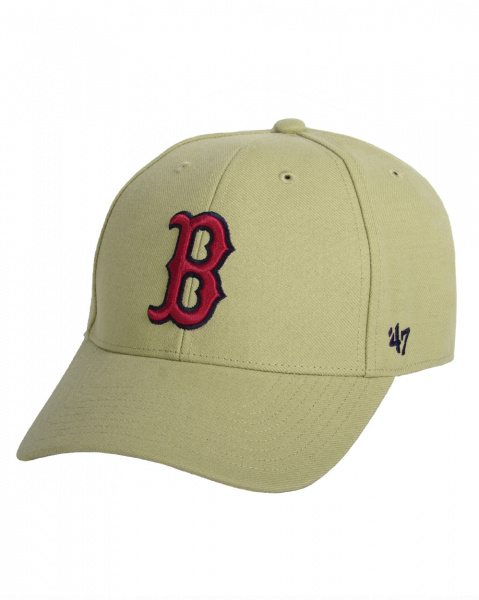 Бейсболка '47 Brand MVP LogoBrand WBP ПЛАСТИК (Boston Red Sox Beige OS)