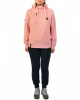 Толстовка женская с капюшоном Naketano Hier ist der Manager (Sugar Pink Melange L)