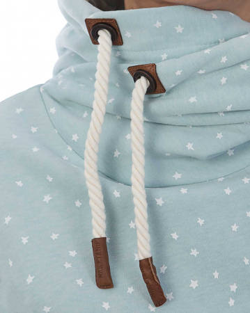 Толстовка женская с капюшоном Naketano Darthovic Pastel Blue (Mel Feathers M)