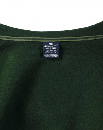 Толстовка с капюшоном на молнии Champion Authentic American GS512 (S темно-зеленый)