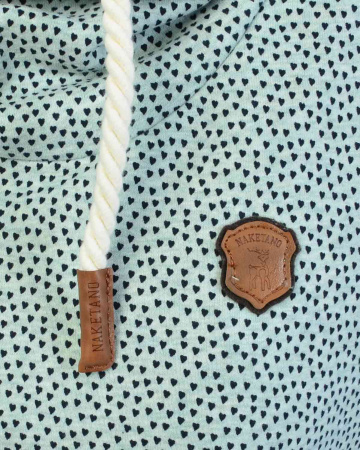 Толстовка женская с капюшоном Naketano Pavian (Mint Melange XL)
