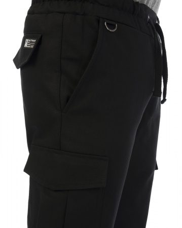 Джоггеры мужские на флисе Cool Penguin JMC 1713W (Black M черный)