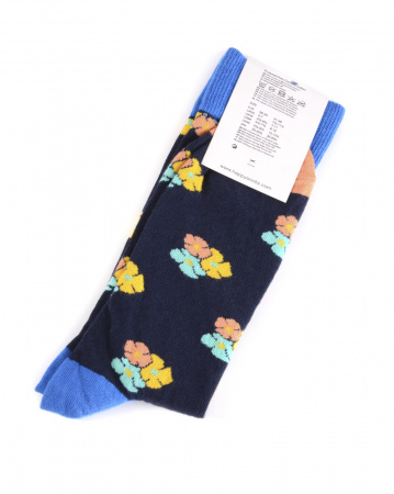 Носки Happy Socks Comb Cotton (Flower Royal 41-46)