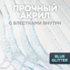 Вешалки АЛИ ЧАЙНА, Акрил, 5 шт. 22*40 52гр  (SY075 SILVER / BLUE GLITTER, 22*40)