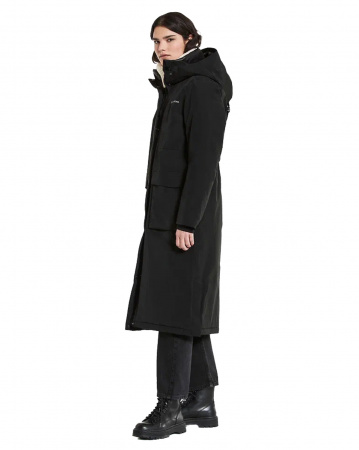Куртка женская Didriksons Leya Long 504300 (060 черный, 44)