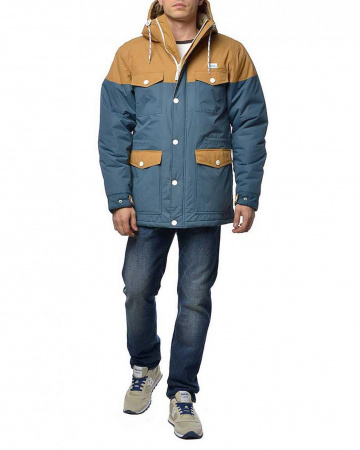 Куртка-парка Iriedaily Insulaner Parka (L сине-коричневый)