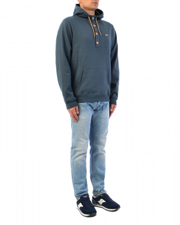 Толстовка мужская с капюшоном Iriedaily Hipster Hoody Sky (Steel Blue, S)
