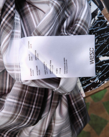 Рубашка Wesc Holdo L/S (M черный белый)