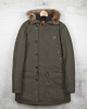 Пуховик мужской Fred Perry J3270 (XL темно-зеленый)