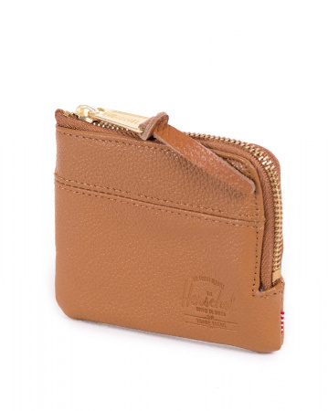 Кошелек Herschel Johnny Leather w Card Slots Leather (OS темно-коричневый)