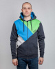 Толстовка Iriedaily Diagonal Zip Hooded (Anthra Melange, L)