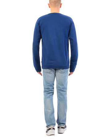 Толстовка мужская свитшот WeSC Club Estate sweatshirt (L темно-голубой)