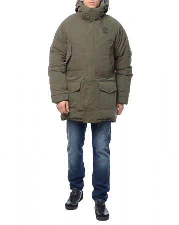 Пуховик мужской Fred Perry J1286 (M темно-оливковый)