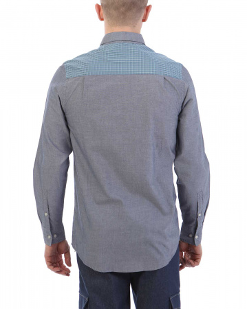 Рубашка Wesc, C1, Lamar Men's l/s Shirt (S синий)
