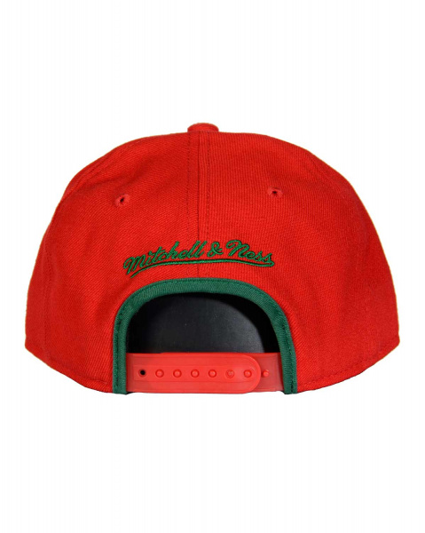 Бейсболка прямая Mitchell and Ness EU281 CARBON FIBRE SNAPBACK (Chicago Blackhawks Red)