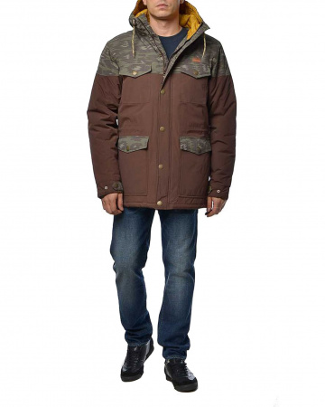 Куртка-парка Iriedaily Insulaner Parka (XL коричневый камуфляж)