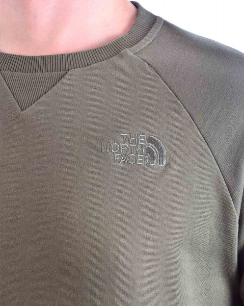 Толстовка мужская свитшот The North Face Dome Simple Raglan (L зеленый)