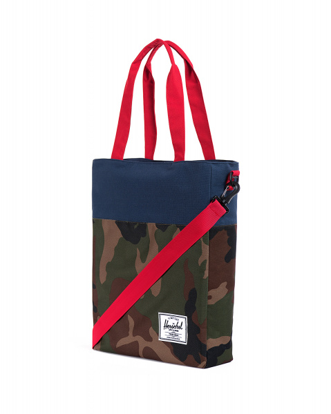 Сумка Herschel Pier (12 L зеленый камуфляж с красным)