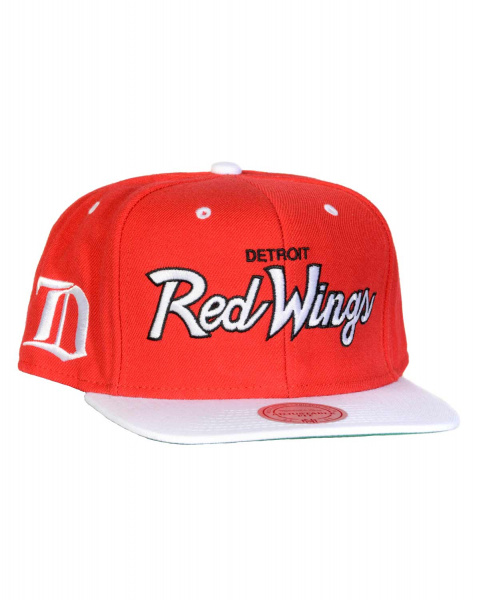 Бейсболка прямая Mitchell and Ness ND51Z MTC (Detroit Red Wings Red White)