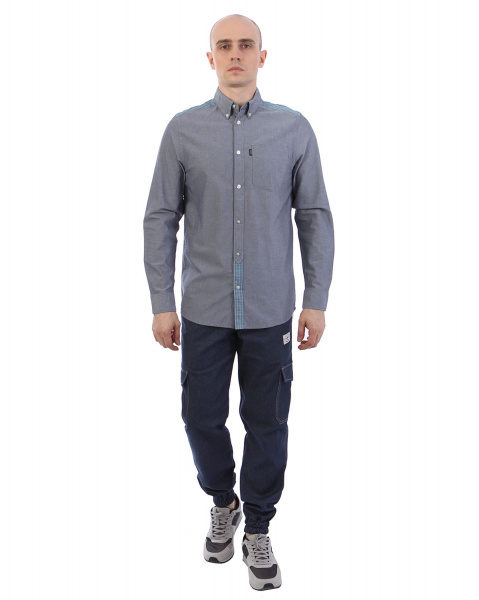 Рубашка Wesc, C1, Lamar Men's l/s Shirt (L синий)