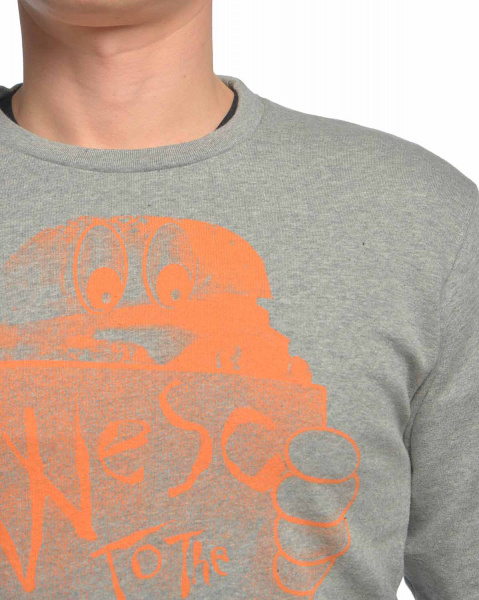 Толстовка мужская свитшот Wesc Birger (S серый золотой)